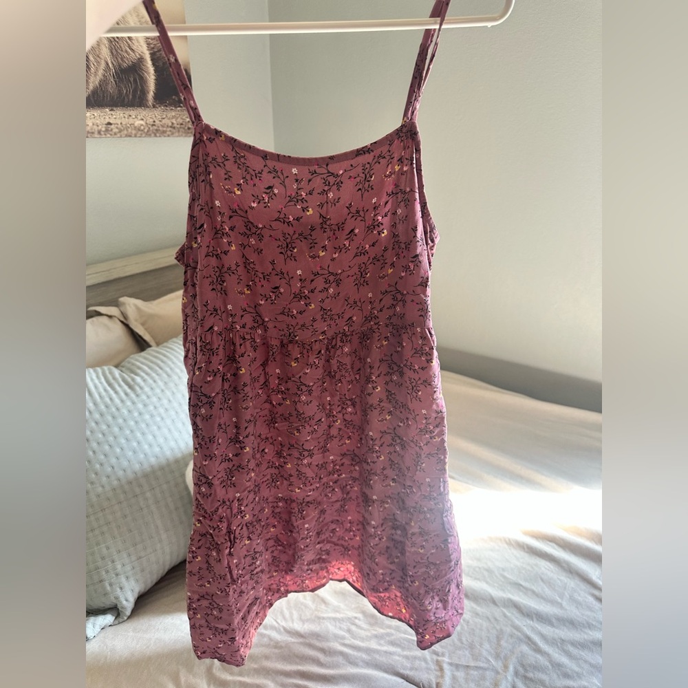 Floral Pink Spaghetti Baby Dress